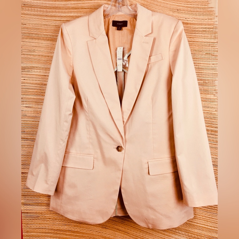 NWT J.Crew Alfie Blazer-12 & D-Ring Chino-14 Sat /Suit Gramercy Twill Peach - Picture 6 of 16